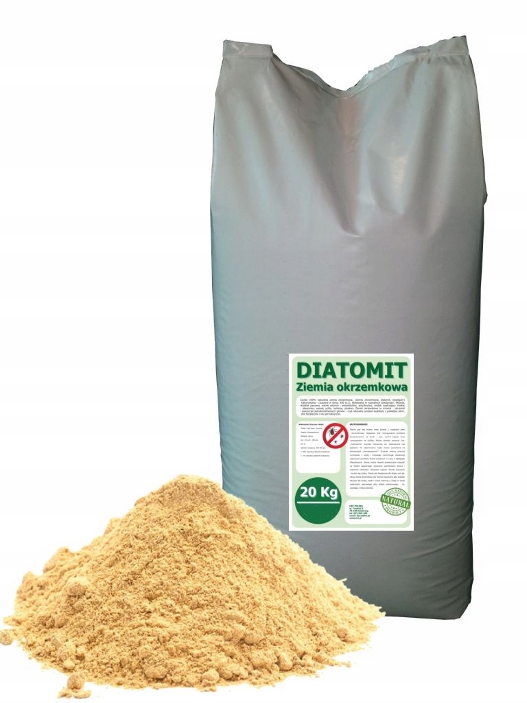 

Diatomit, ziemia okrzemkowa, na owady, nawóz 20Kg