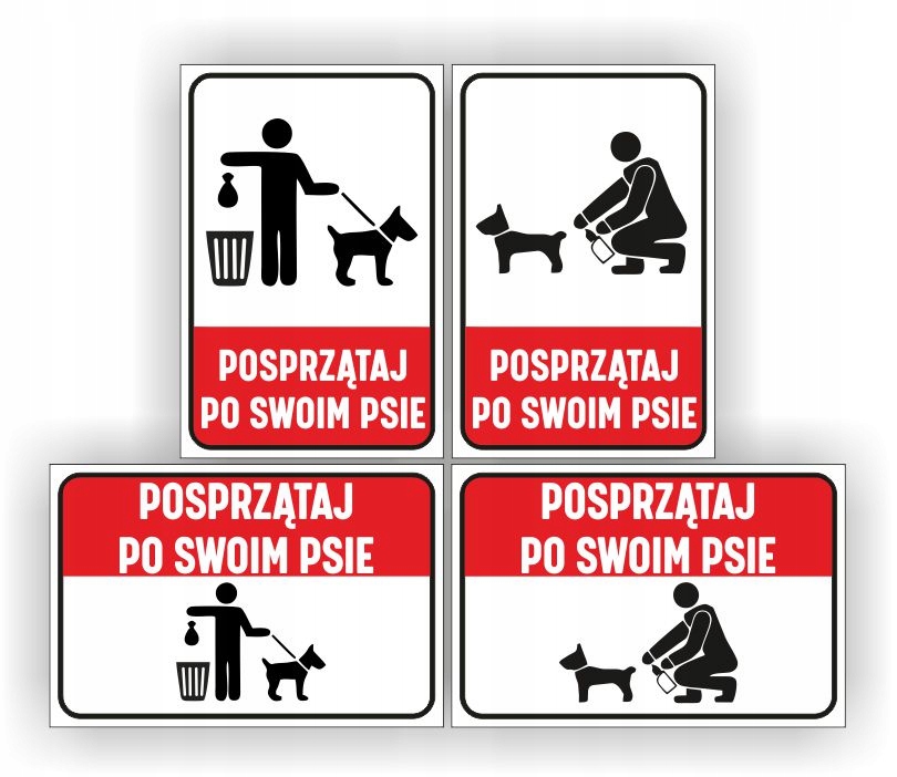 

Tabliczka Pcv Znak Posprzątaj po swoim psie 30x20