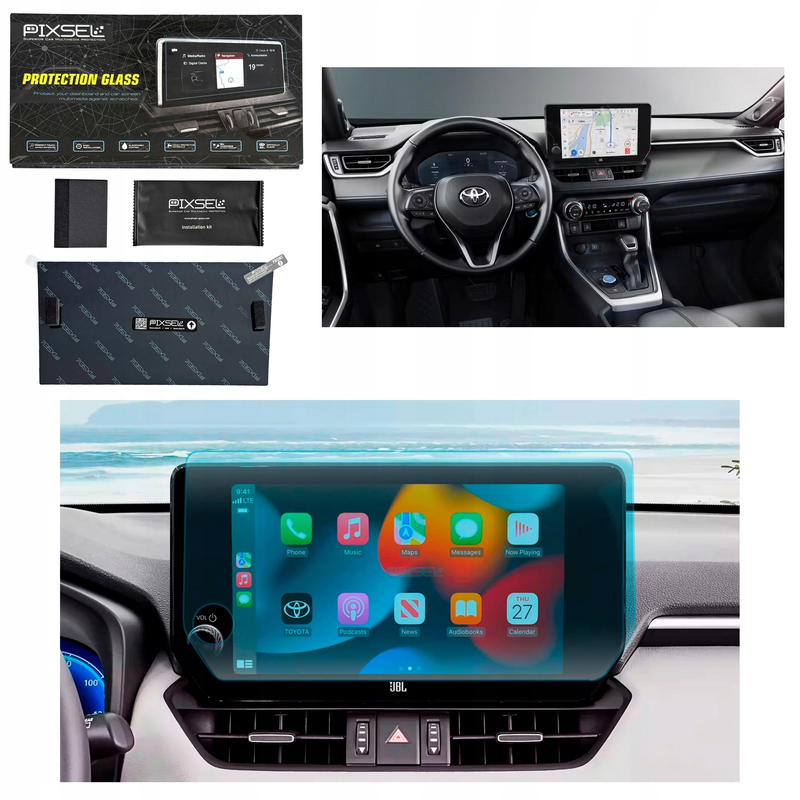 Antyodciskowe Matowe Szkło Ochronne Toyota RAV4-13.7“ 2023-na monitor