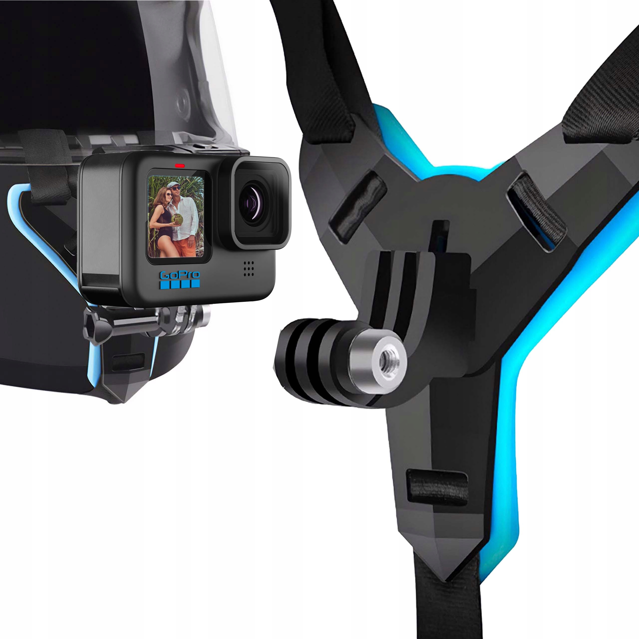 

Mocowanie do kasku uchwyt na kask do kamer GoPro