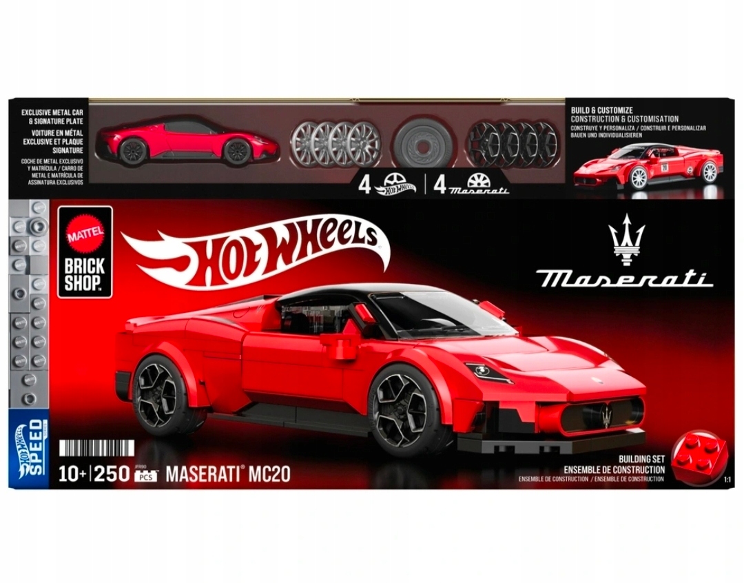 MATTEL BRICK SHOP АВТО HOT WHEELS MASERATI MC20 JFR90