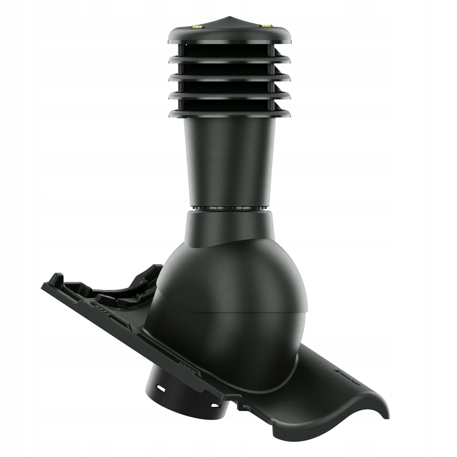 Větrací komín Smart fi125 střešní taška Roben Milano Antracitová Angoba