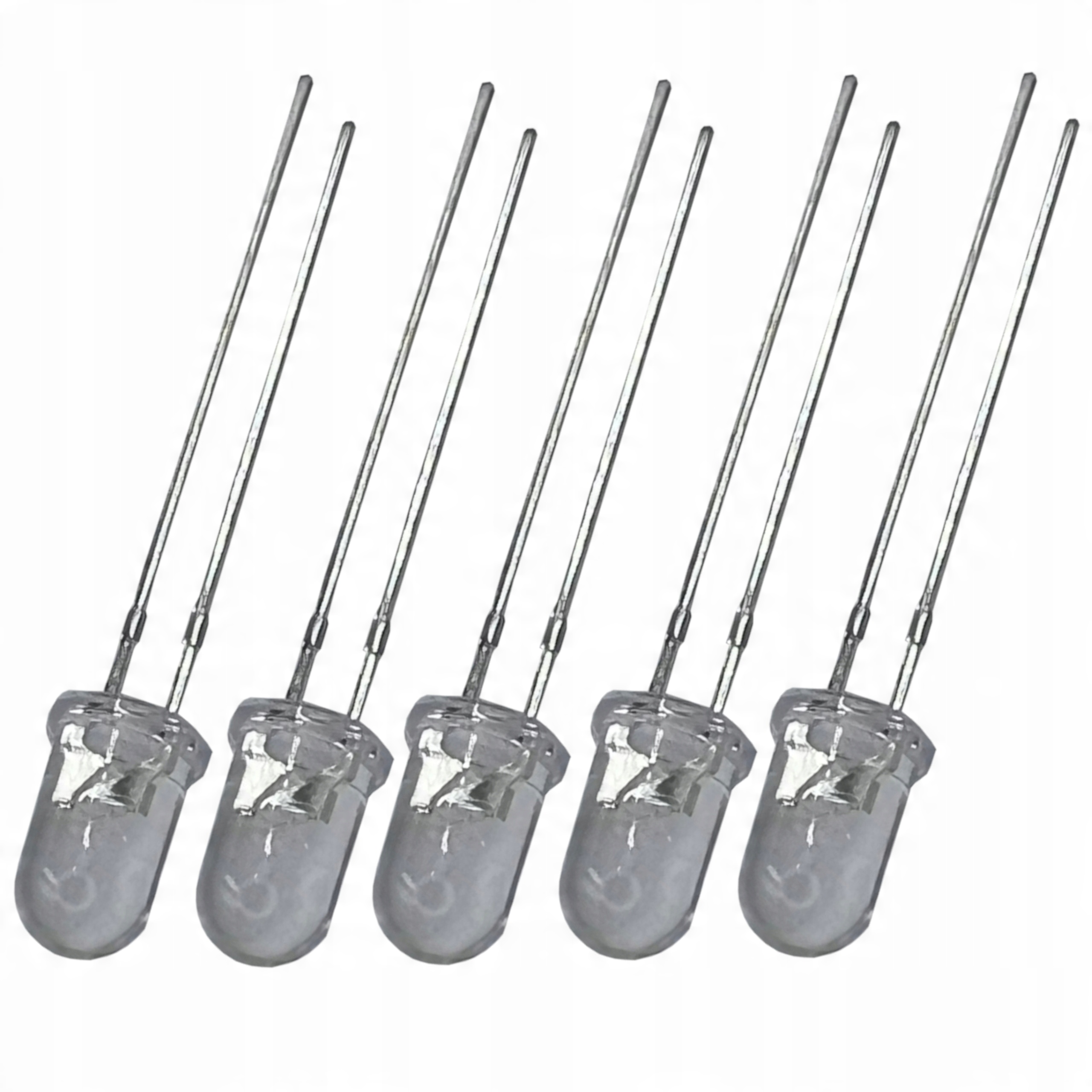 

dioda Led jasna 5 mm fi5 12v biała 5 Szt