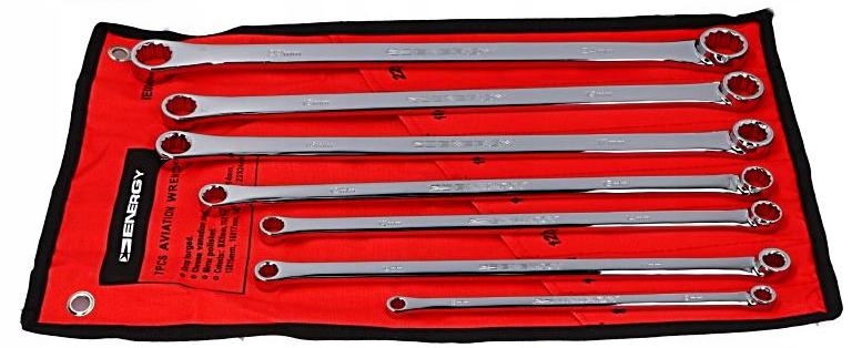 ZESTAW KLUCZY OCZKOWYCH EXTRA DLUGICH 7 SZT