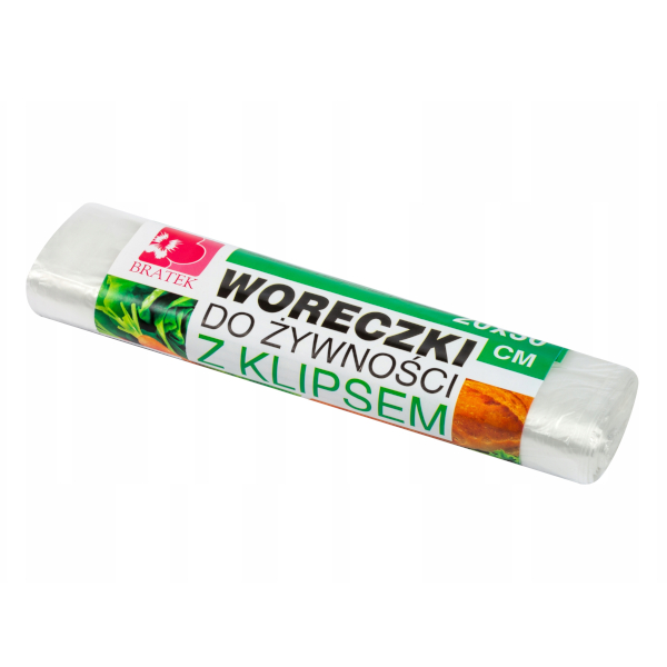 

Woreczki do Żywności z Klipsem 100szt