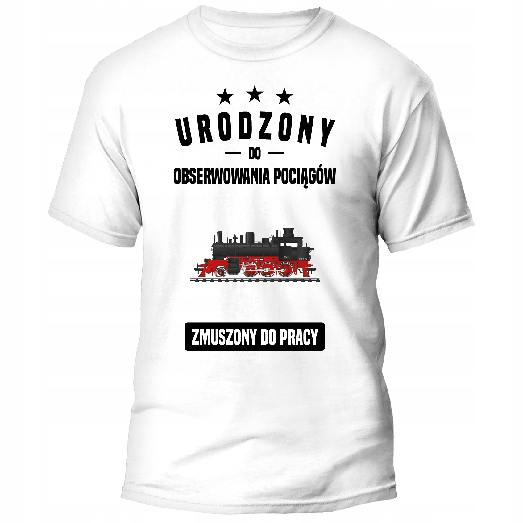 

Koszulka Urodzony Do Obserwowania Pociągów