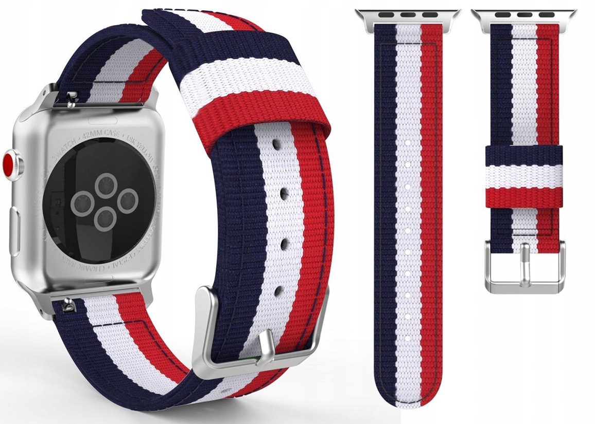 

Pasek Stylowy Nylon Modny Do Apple Watch 7 45MM