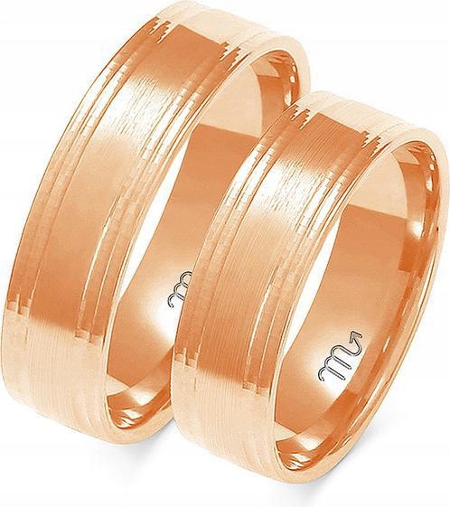 Zlatý moderní prsten 585 velikost 14K 17 18 19 originální dámský pánský