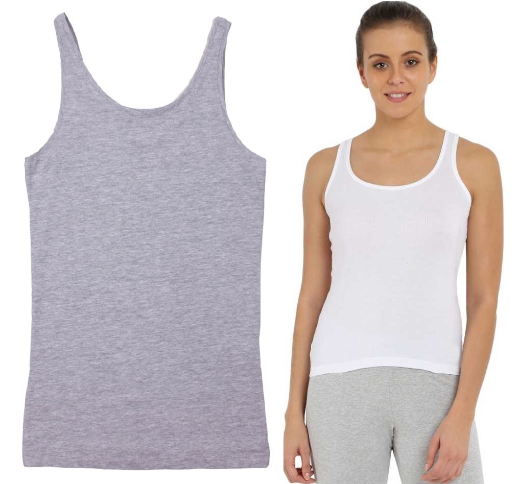 

szara Bluzka Damska na ramiączkach Top XL
