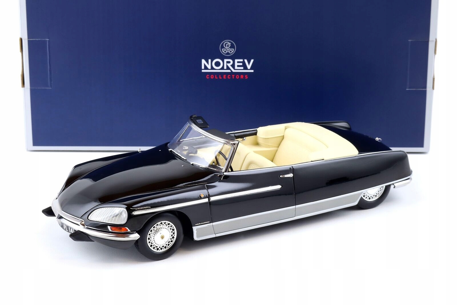 Norev Citroen Ds 21 Palm Beach by Chapron 1968 Black 1:18