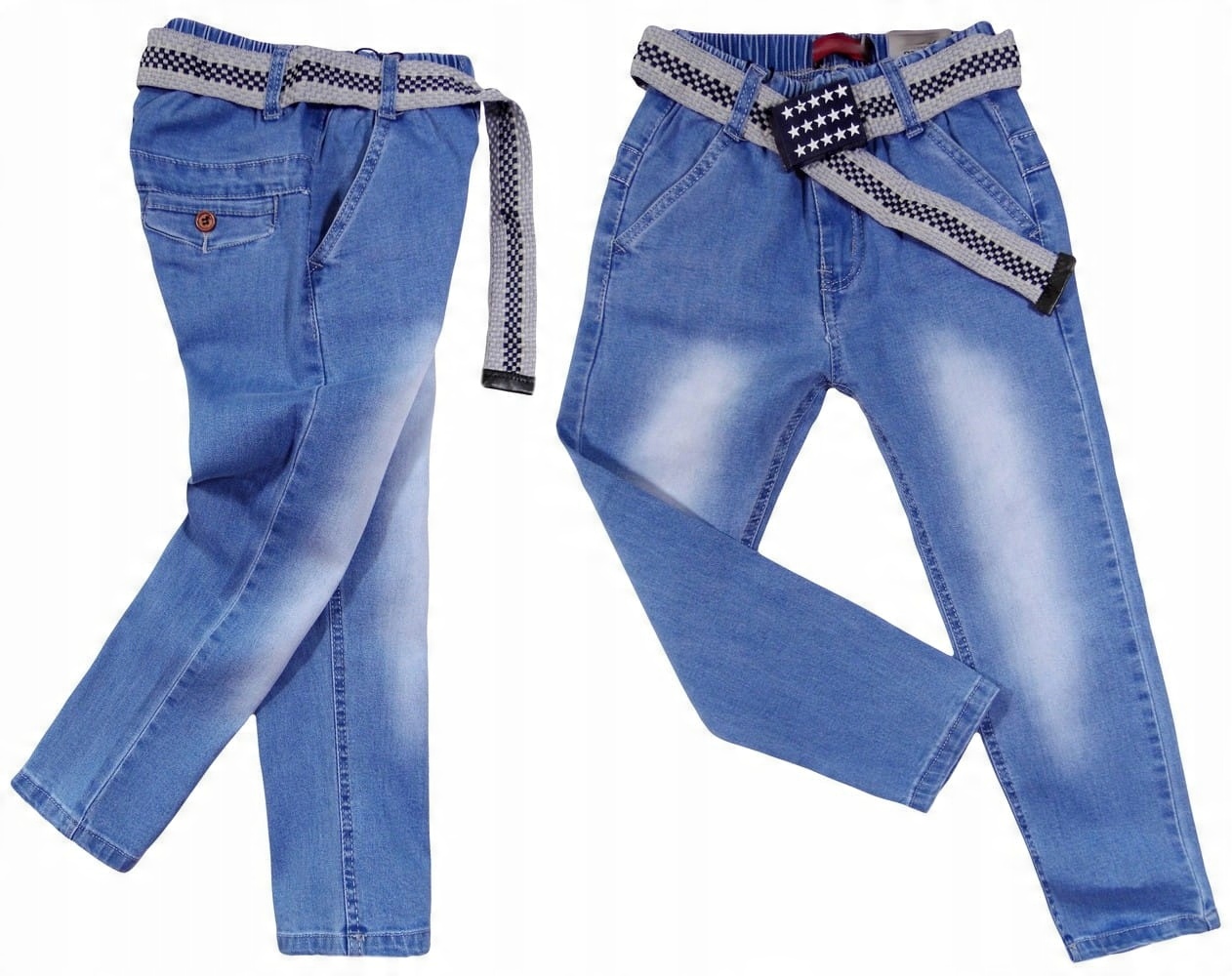 

chłopięce Spodnie miękki jeans 306 Saxophone 134