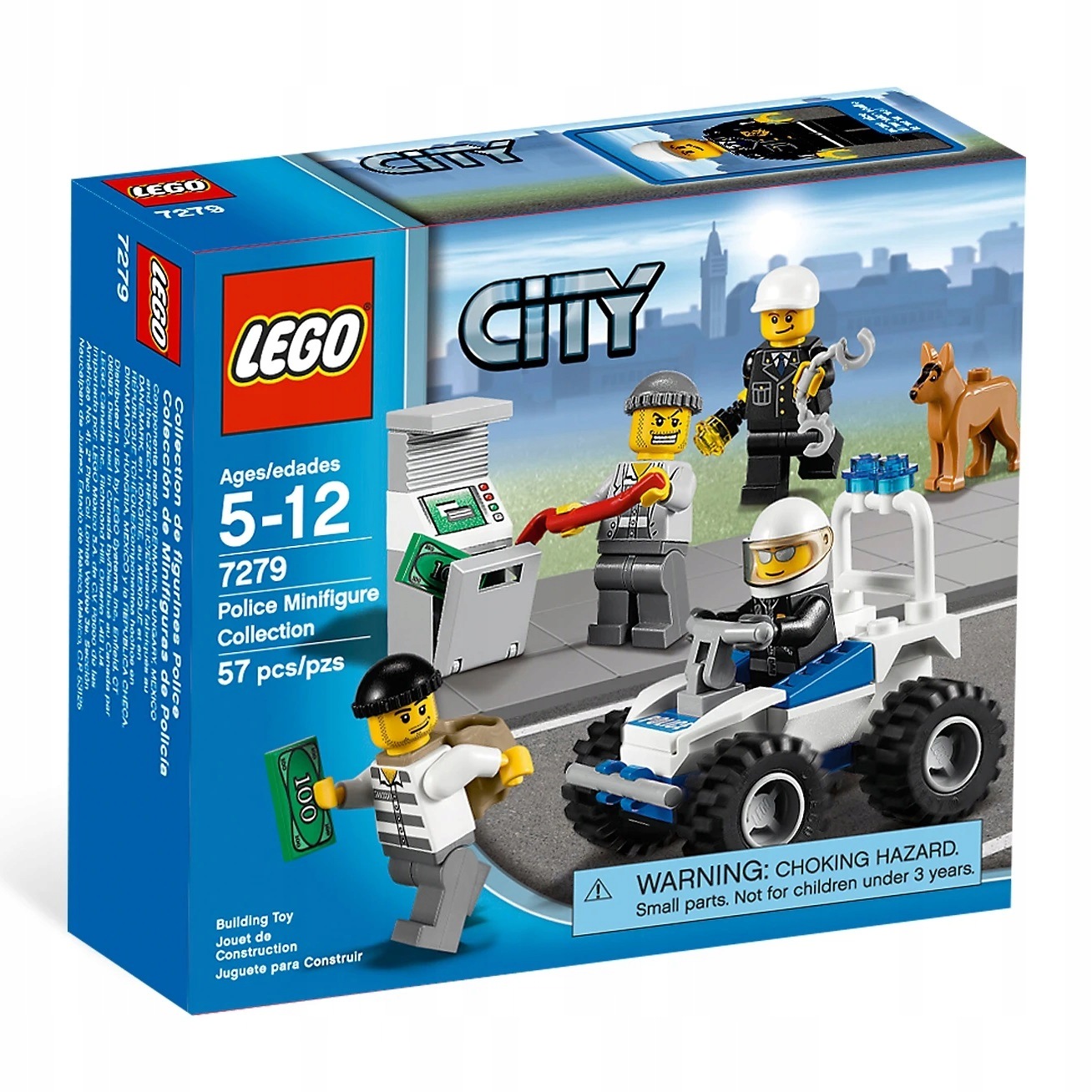 Lego City 7279 kolekcja figurek policja zestaw Misb 2011 mikołaj choinka