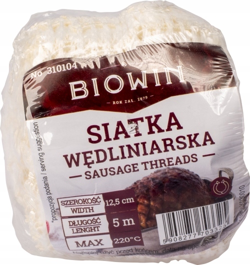 

Siatka Wędliniarska Do Wędzenia Szynki 125mm 5m