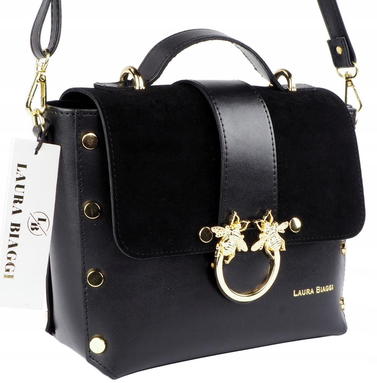 Laura Biaggi Damska Torebka Saszetka Pojemna Listonoszka