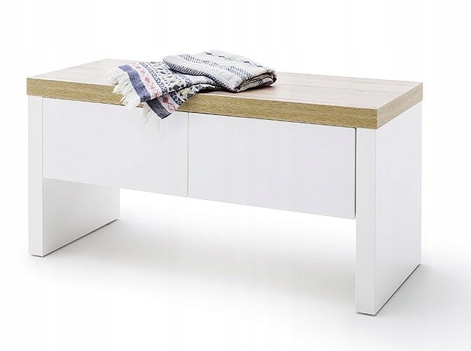 Ławka biała do przedpokoju z szufladami Ermo Kod producenta CALI CAZ1ST80