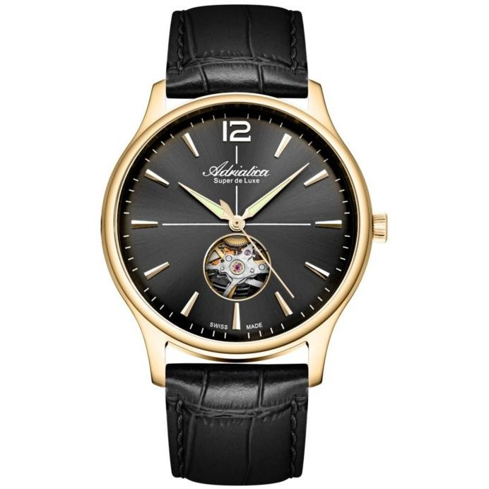 Pánské Hodinky Adriatica A8339.1256AO s černým páskem