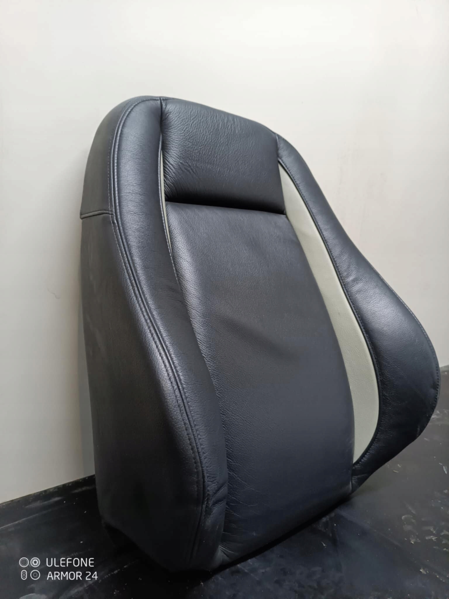 Oparcie side seat SAAB 93 9-3 aero black leather