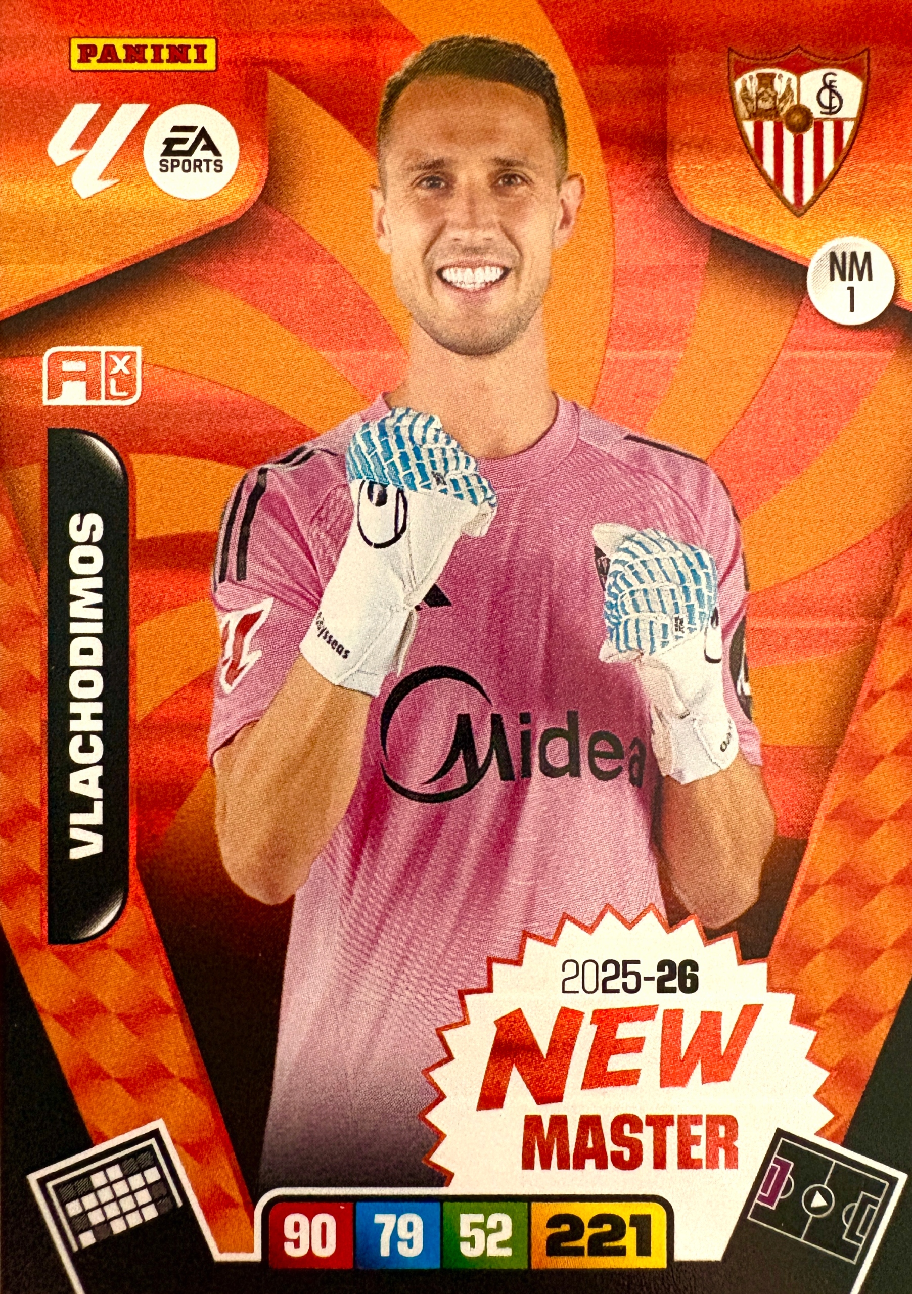 La Liga hiszpańska 2025-26 2026 New Master Nm 1 Vlachodimos Sevilla