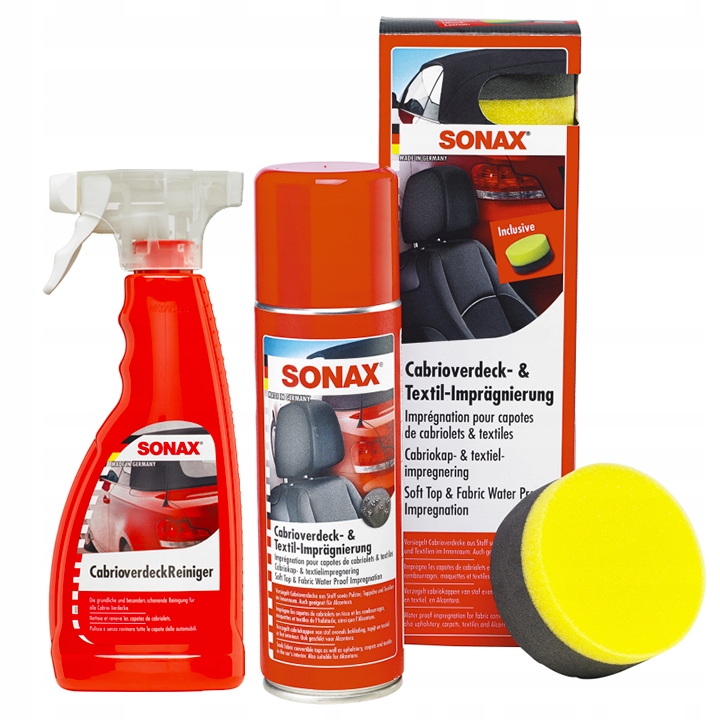 

Sonax do czyszczenia i impregnacji dachu w cabrio