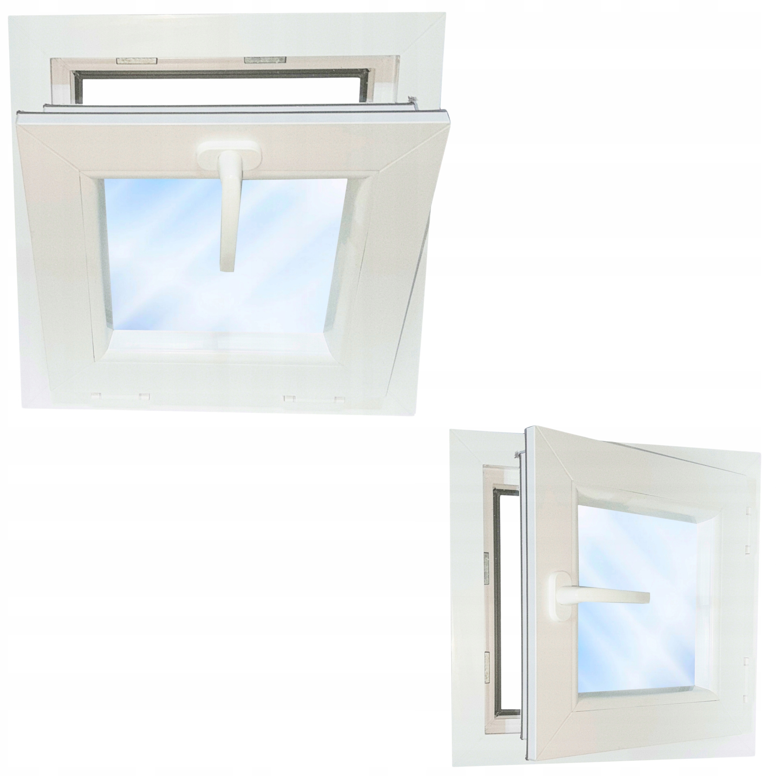 Okno Pvc 40 x 40 Teplé 6 Komorové Tesné Abiko Výklopný Profil: 81 mm