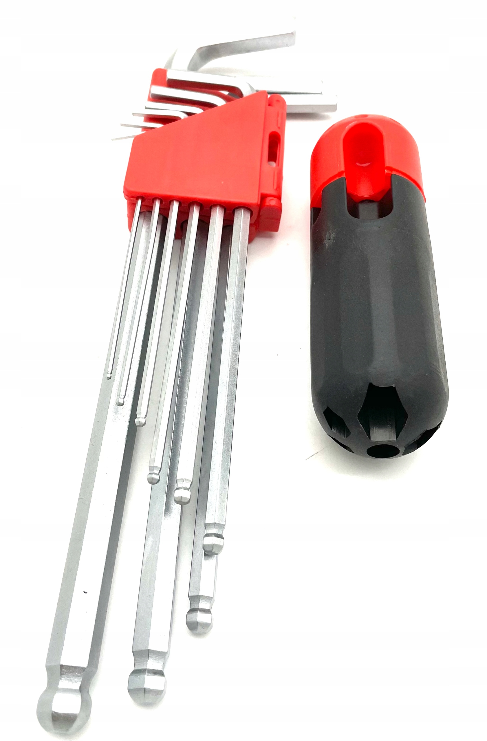 

Zestaw Kluczy Imbus Crv 9 Szt Duże 230 mm z rączką