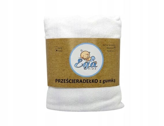 

Ega Prześcieradło Frotte 120x60 z Gumką 880 Białe
