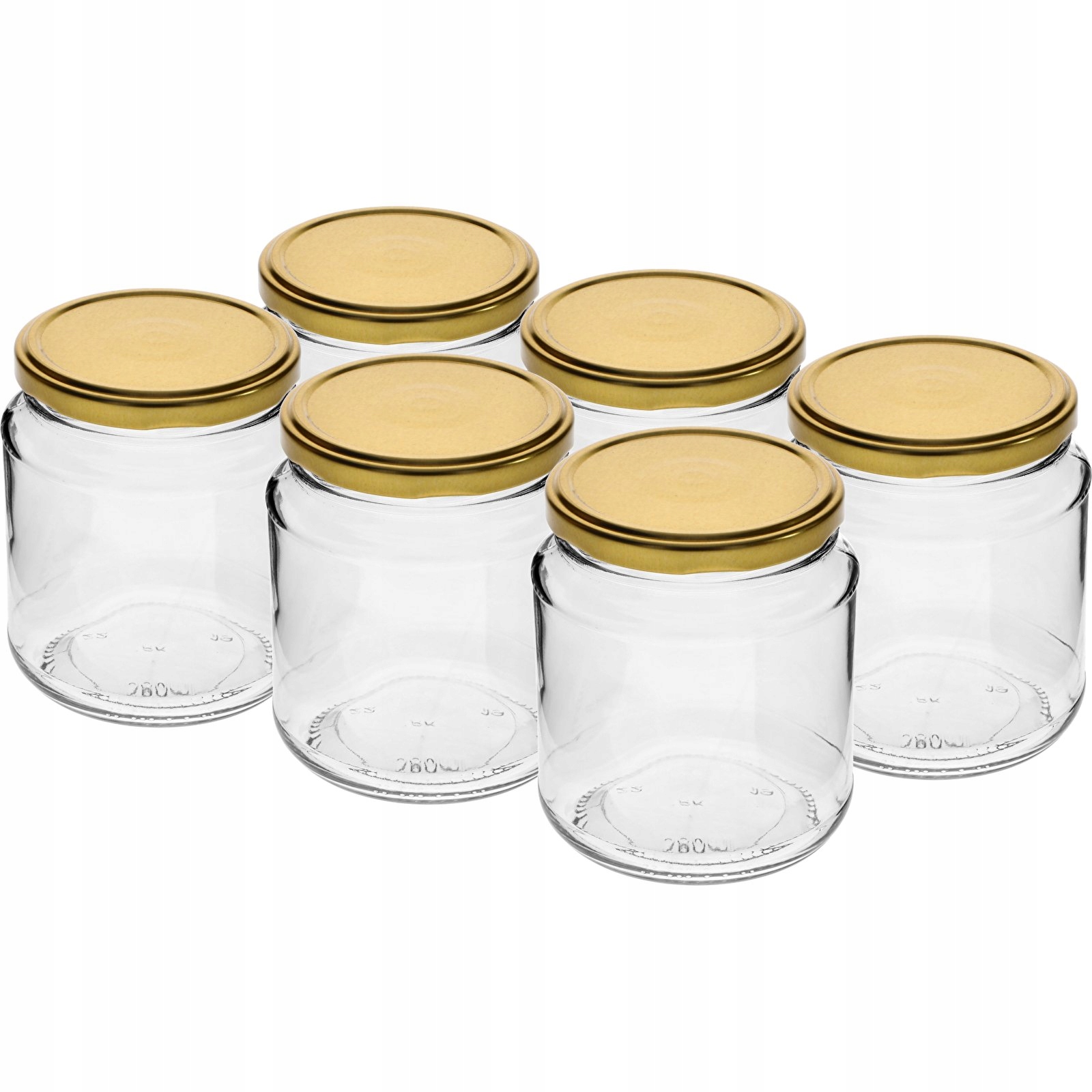 

6szt słoiki 580ml złota zakrętka fi82/6 słoik