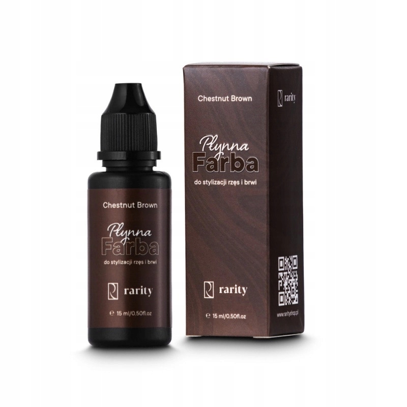 Barva na obočí a řasy Rarity 15 ml, chestnut