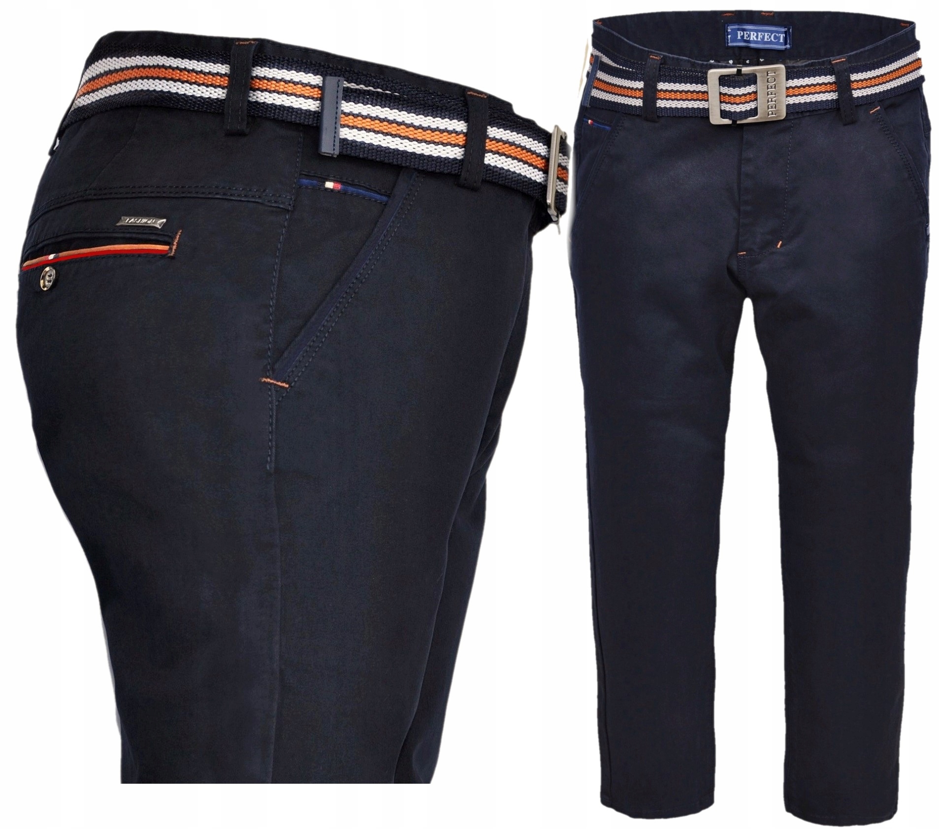 

Perfect Chinosy czarne wizytowe c(98-158) r 158