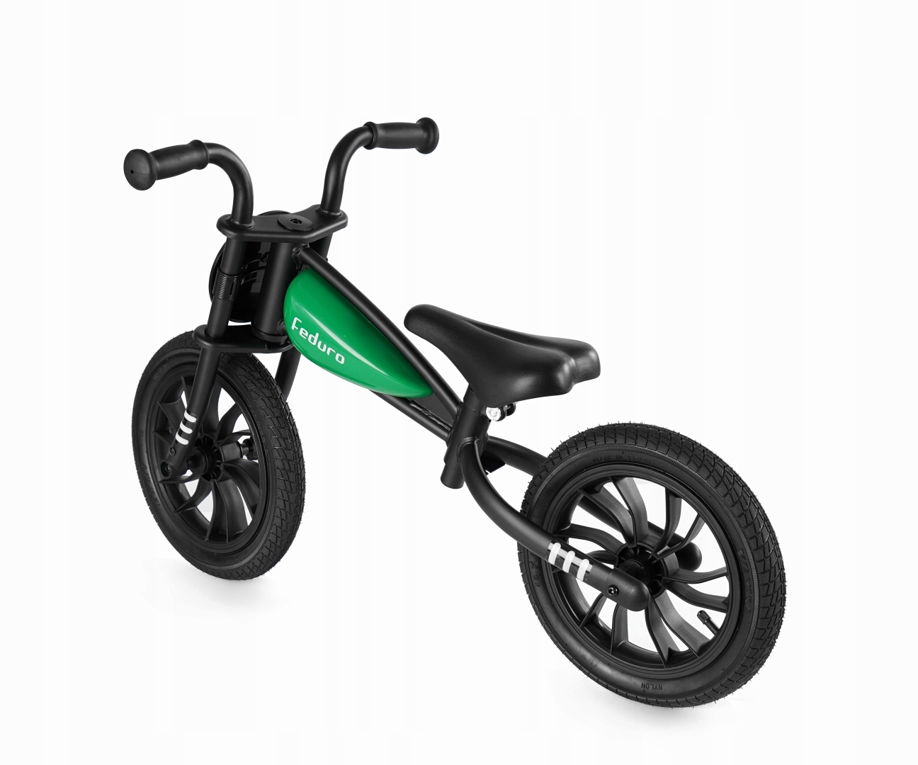 Qplay Rowerek Biegowy dla dzieci Feduro Green motorynka 12" koła gumowe