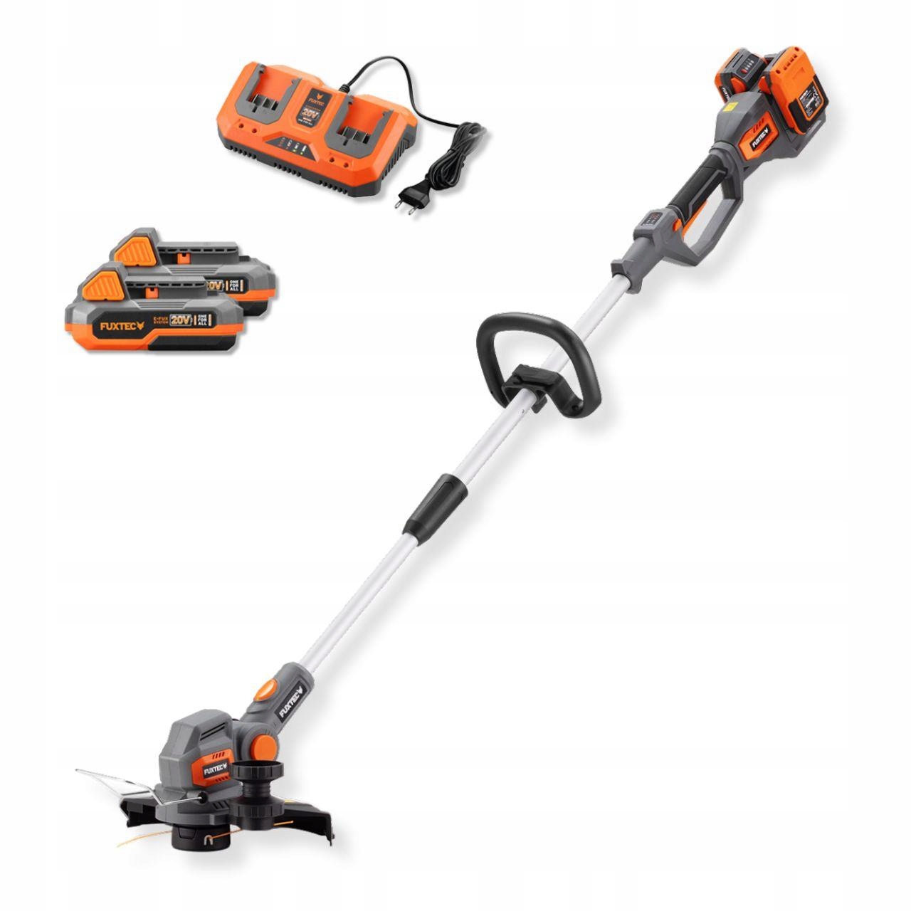 Kosiarka akumulatorowa Fuxtec FX-E2RTSET Podkaszarka do trawy 2x20 V