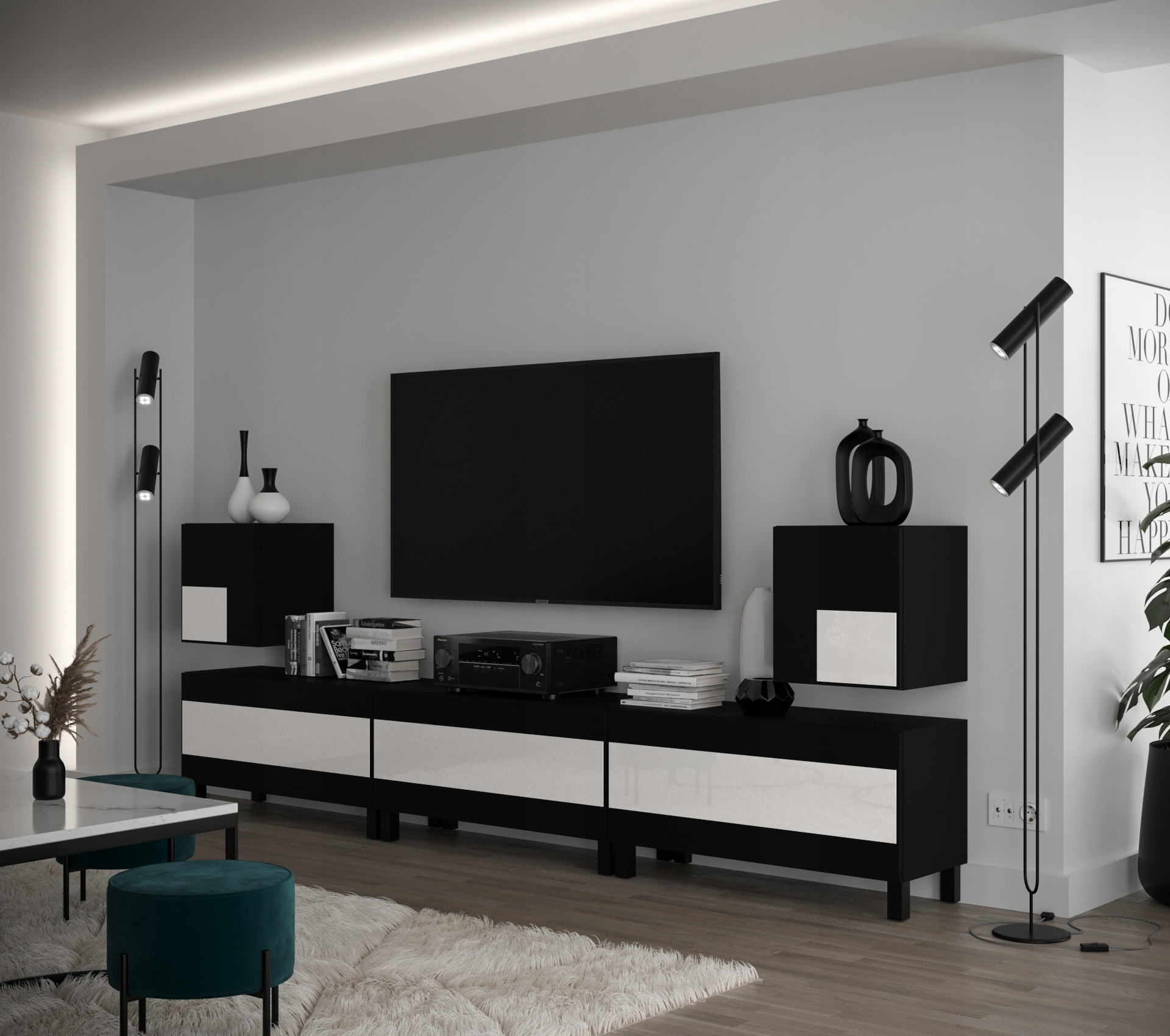 Meblościanka Do Salonu Zestaw Mebli Mat C99 1A