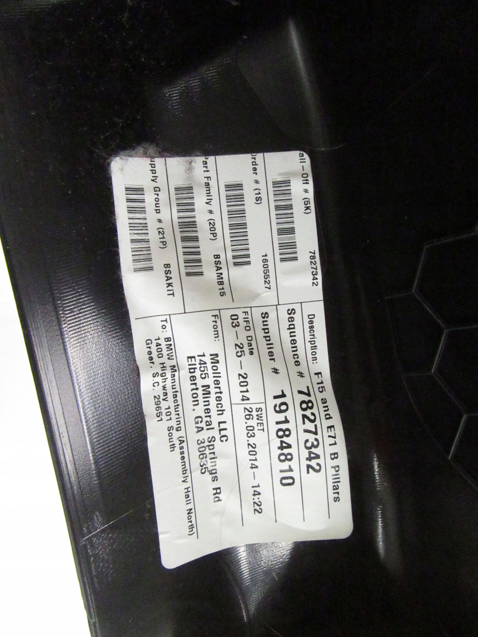 cover slupka B right right front BMW F15 X5