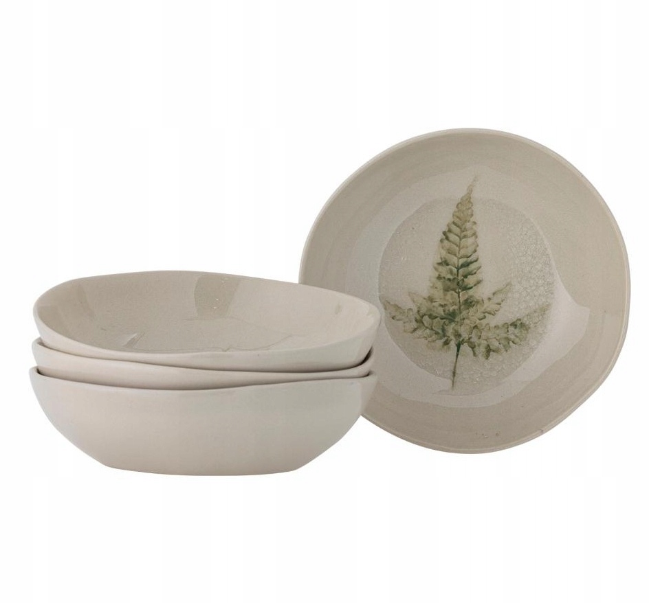 Bloomingville Bea Obědový talíř 27,5 cm Sada 4 talířů