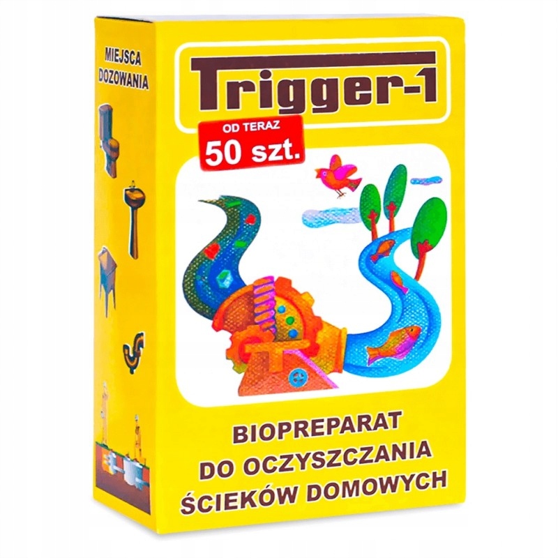 Bakterie Do Szamba TRIGGER-1 50 Bakterie do Oczyszczalni Szamb latryn Pzh