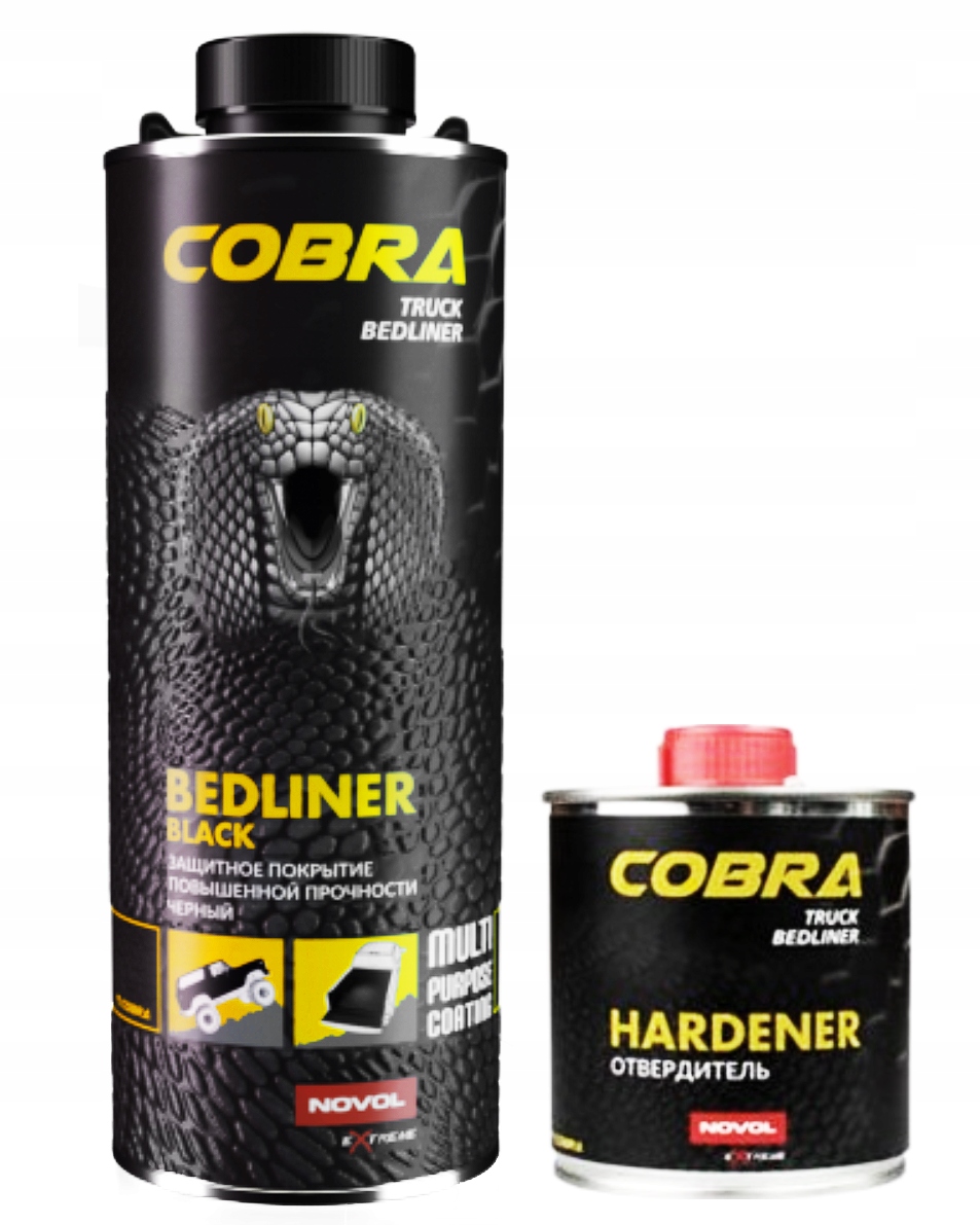 

Novol Cobra Truck Bedliner powłoka ochronna Czarny