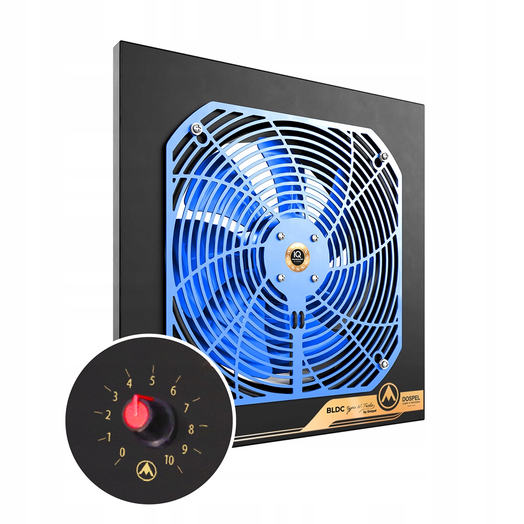 Axiálny ventilátor Dospel 007-9206 Woks 200 Blue prívodný Tesla 40W 720 m3/h