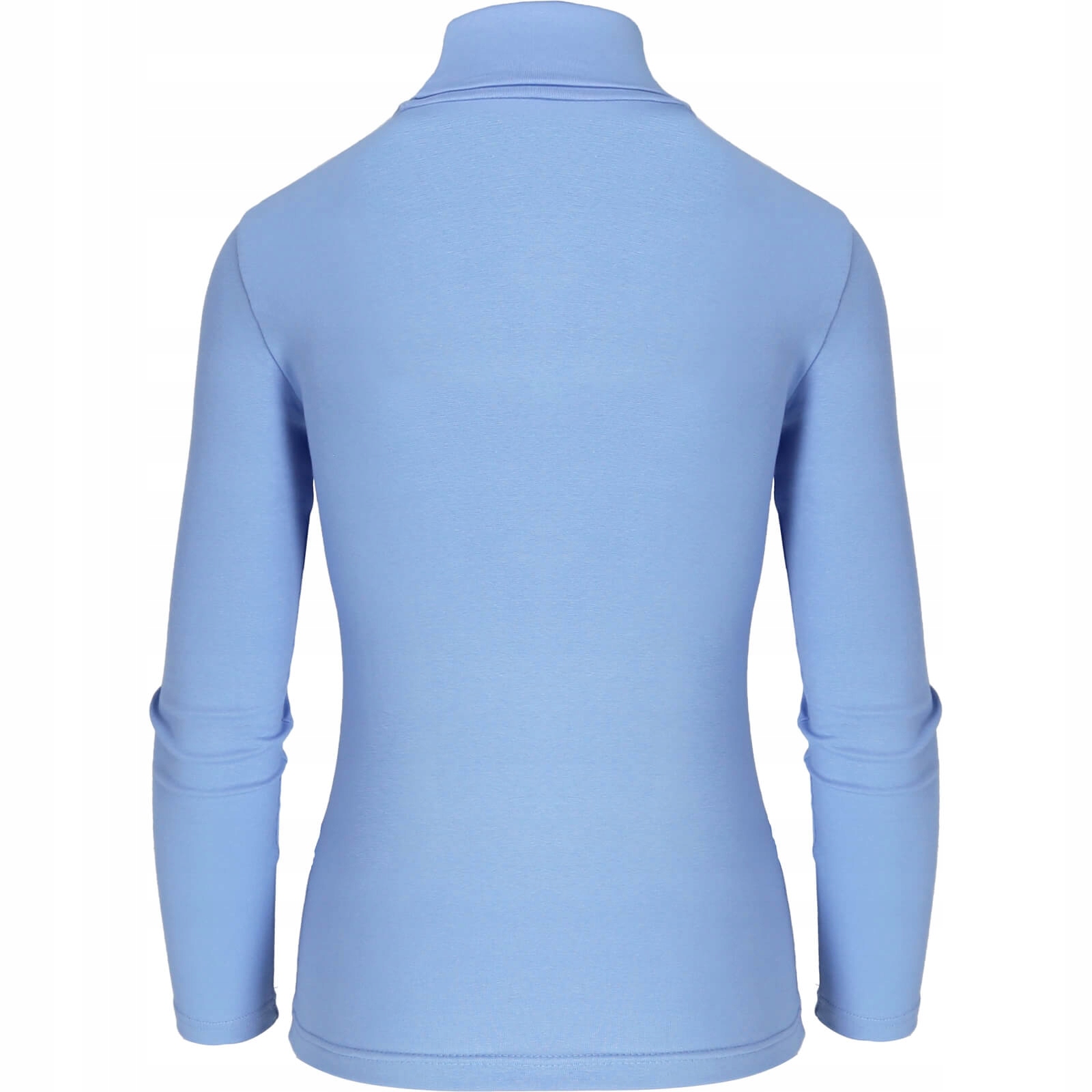 Golf Damski Cienki Elastyczny Sweter błękit L Rękaw długi rękaw