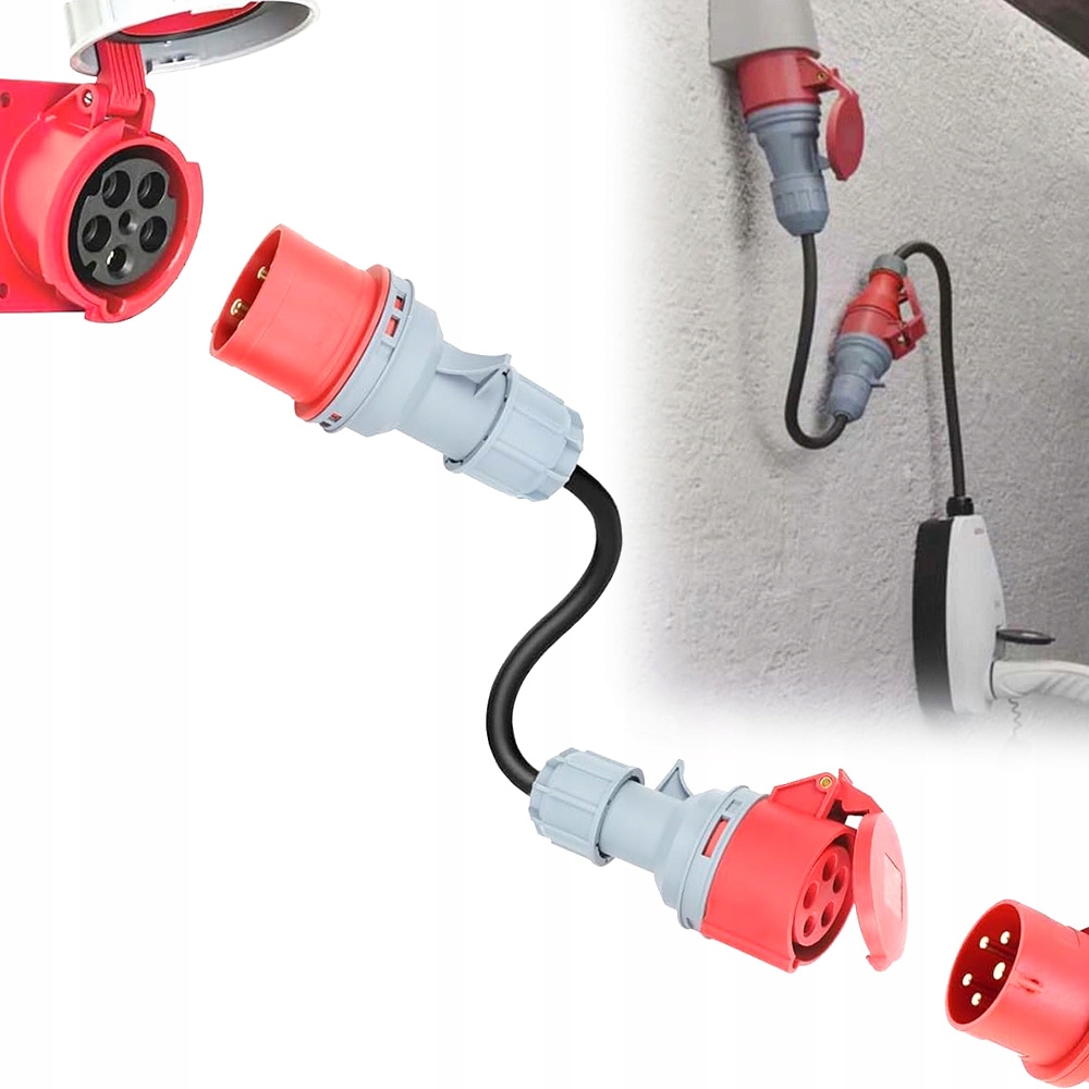 Adapter Siłowy Redukcja Przejściówka 16A na 32A 5P