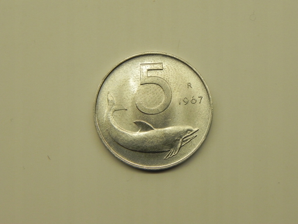 4347/ 5 LIRE 1967 WŁOCHY