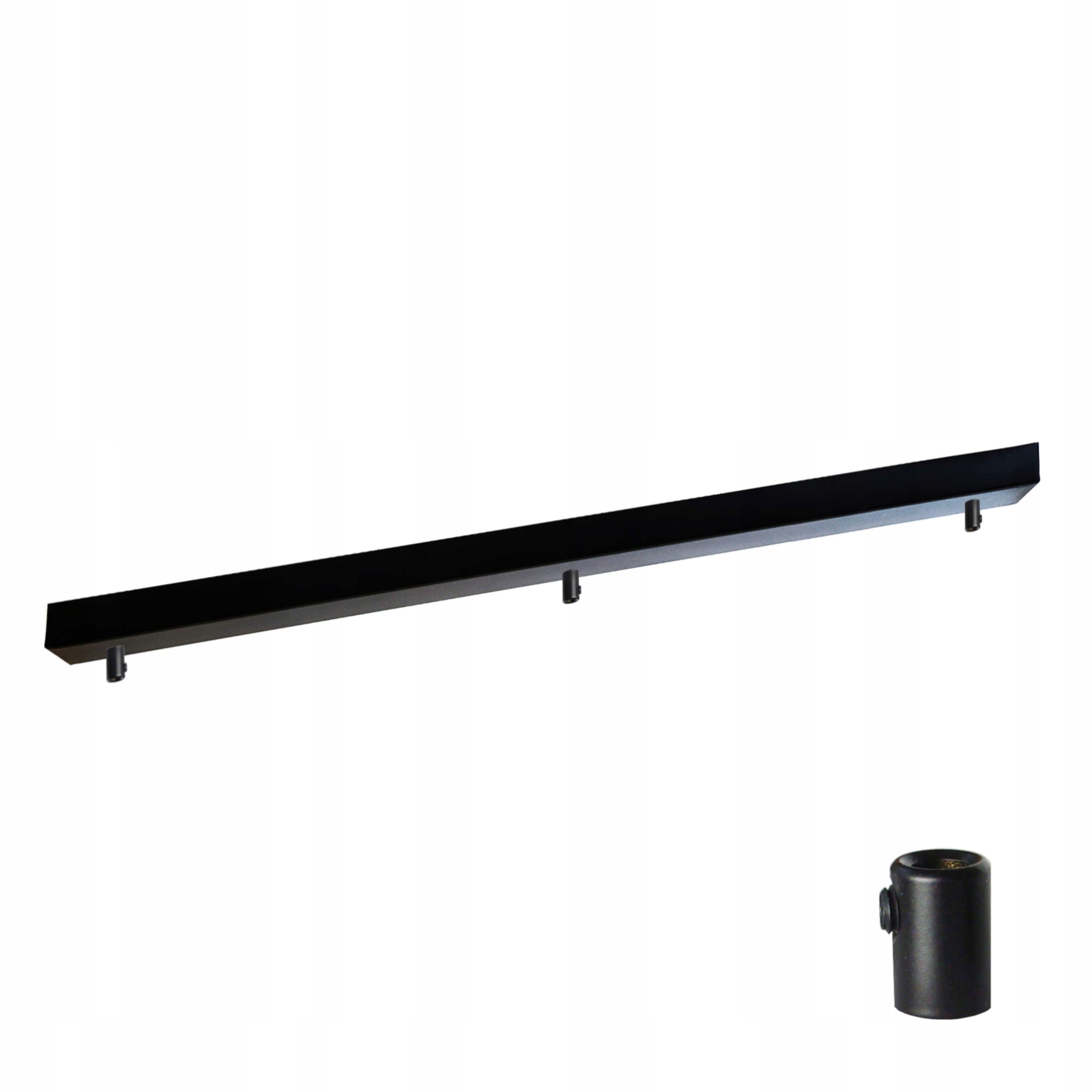 Podsufitka do lampy 115cm 3 otwory czarna 01A