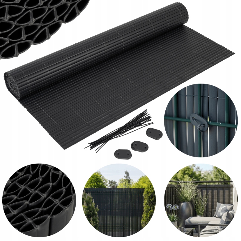 Kryt Na Balkon Vyztužený Pvc Balkonová Podložka 150x300 Antracit Gmp