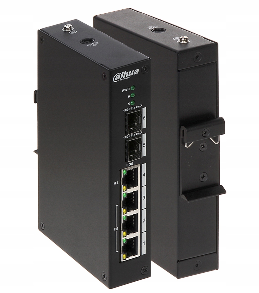 Switch Przemysłowy Dahua PFS3206-4P-96 60W 4-PORTOWY Sfp