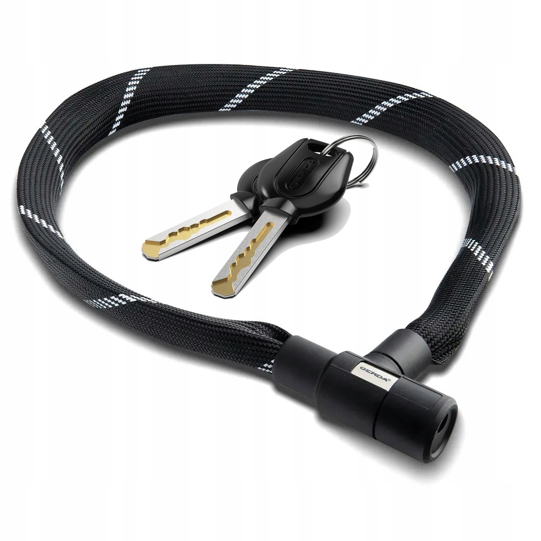 ŁAŃCUCH ZAPIĘCIE ROWEROWE GERDA CONTRA LINE 1200/6V BLOKADA do ROWERU KLUCZ