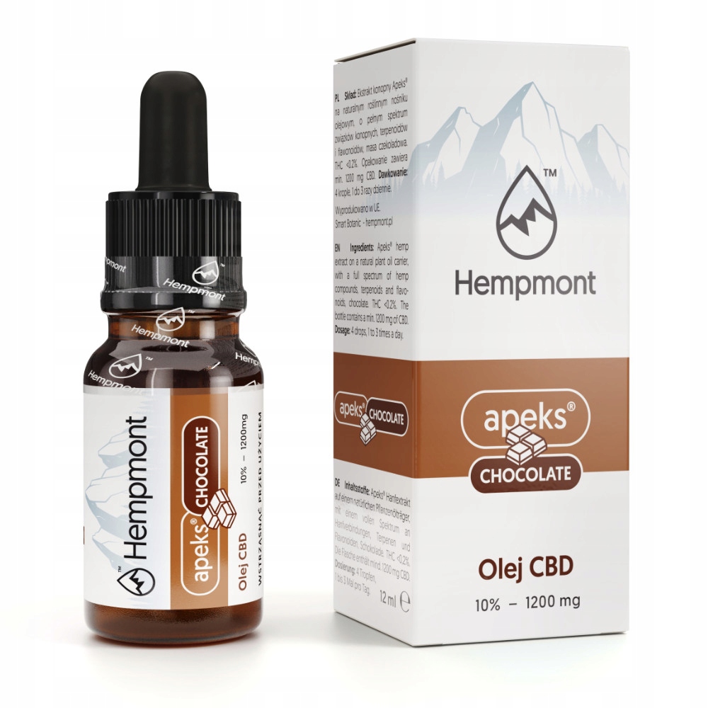 

Olejek Konopny Cbd 10% 1200MG 12ml Czekoladowy