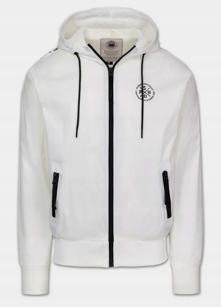 Pánská přechodová bunda s kapucí Pitbull, voděodolná, Athletic Tapes