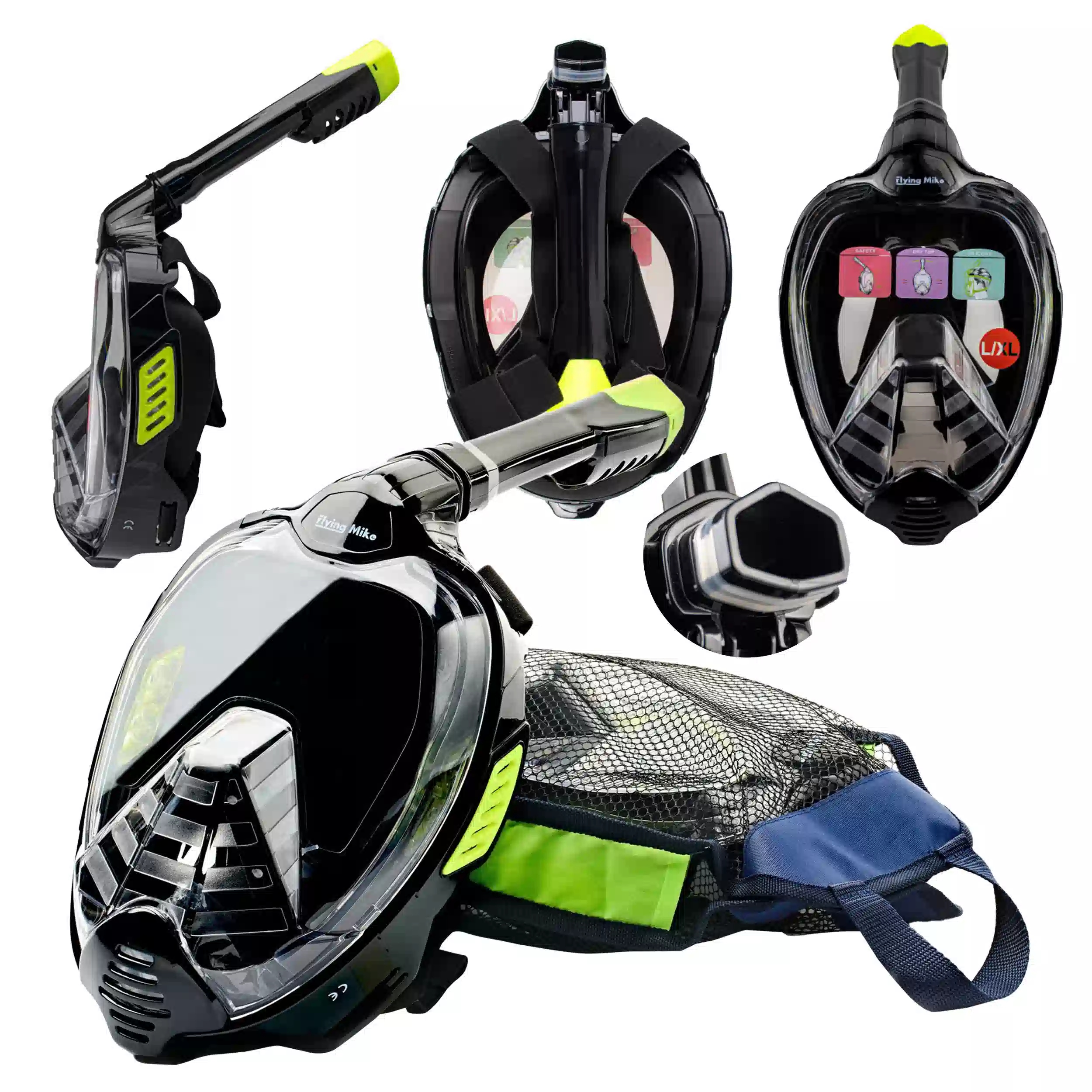 Potápěčské Brýle pro šnorchlování s trubkou Flying Mike S/m