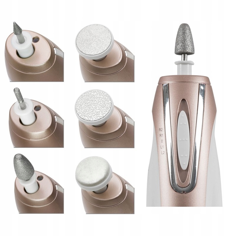 

Frezarka Do Paznokci Pedicure Manicure 6 Końcówek