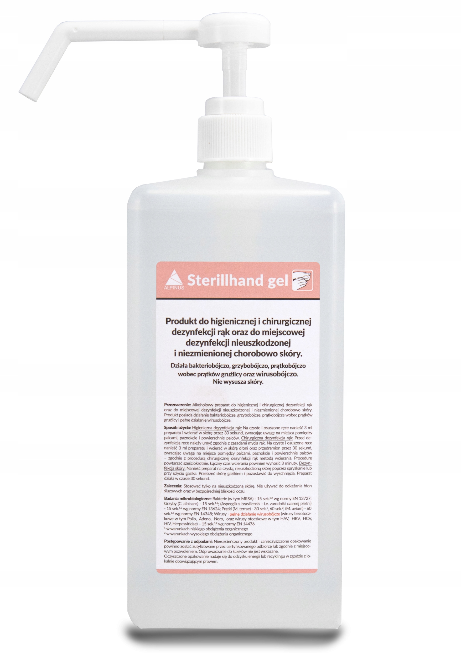 

Żel do dezynfekcji rąk i skóry 1L Sterillhand Gel