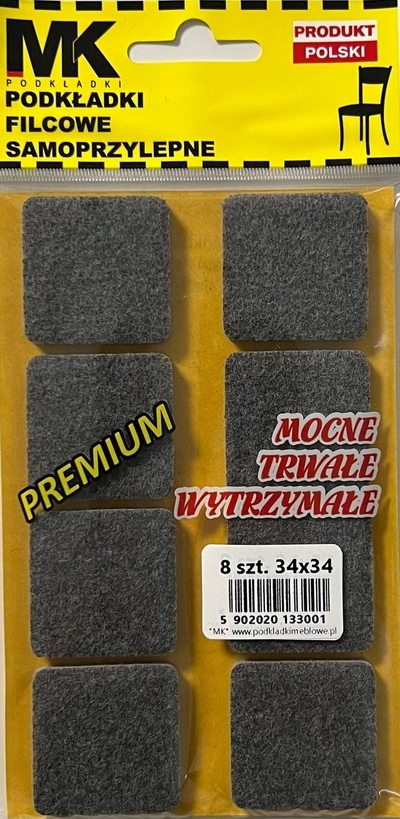 PODKŁADKI FILCOWE POD MEBLE KRZESŁA STÓŁ 34X34